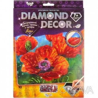 Набір Алмазна картина Diamond Decor 04 Маки Danko Toys DD-01-04
 
Проста у викон. . фото 1