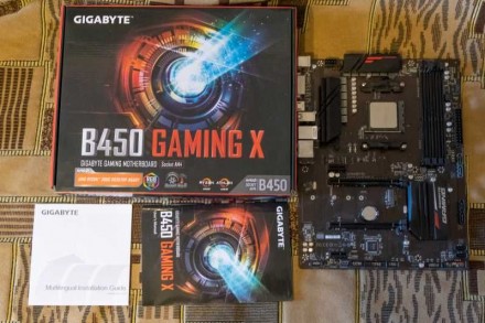 Ryzen 5 2400g + Gigabyte B450 Gaming X + HyperX 16GB DDR4 3000MHz. Новая Каховка. фото 1 Ryzen 5 2400g + Gigabyte B450 Gaming X + HyperX 16GB DDR4 3000MHz. Новая Каховка. фото 1