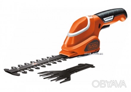 Кусторез аккумуляторный Black + Decker Li-Ion 7 В. . фото 1