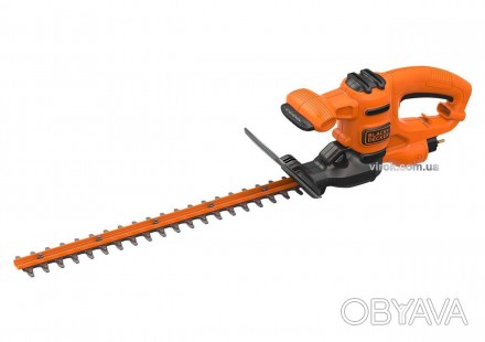 Кусторез сетевой Black + Decker 450 Вт полотно 50 см шаг зубца 18 мм. . фото 1