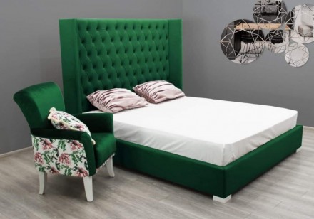 Ліжко 1,6×2 , без підйомного механізма вартість 16000грн   в тканині на ви. . фото 3