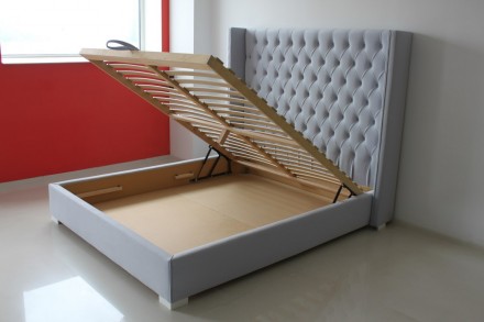Ліжко 1,6×2 , без підйомного механізма вартість 16000грн   в тканині на ви. . фото 6