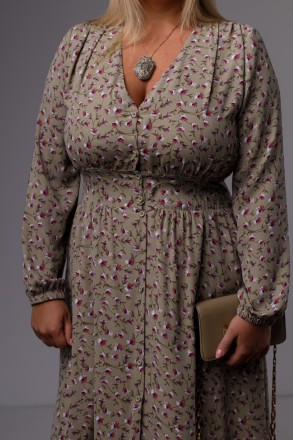 Женское платье Stimma Акира. Это стильное платье с принтом станет превосходной о. . фото 3