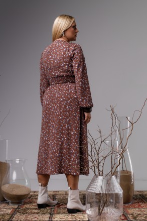 Женское платье Stimma Акира. Это стильное платье с принтом станет превосходной о. . фото 3