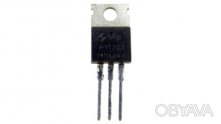 Транзистор полевой HY1707M N-ch MOSFET 80A 75V TO220 б.у оригинал.Технические ха. . фото 1