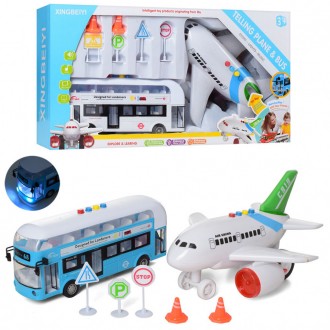 Игровой набор "Аэропорт" X666-05
Игровой набор состоящий с автобуса и самолёта (. . фото 4
