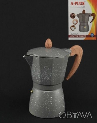  Гейзерная кофеварка A-PLUS создана для приготовления великолепного кофе по совр. . фото 1