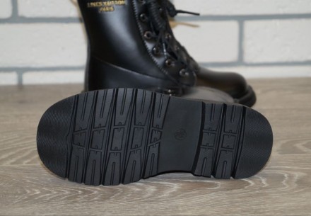 Нарядные демисезонные ботинки чёрного цвета. Имеют оригинальный дизайн и качеств. . фото 8