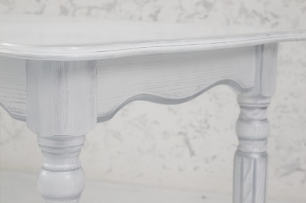 Красивый раскладной обеденный стол "Венеция" сделан из массива ясеня с патиной с. . фото 4