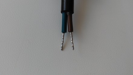 Вилка штепсельна 2.5А з кабелем 2x0.75 і лудженими контактами - тестова вилка, я. . фото 4