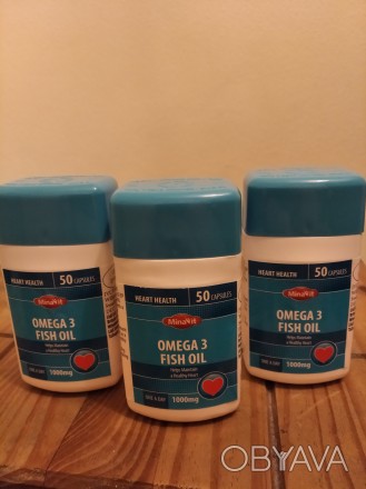 Продам Омега 3, жирні кислоти, риб'ячий жир океанічних риб, капсули по 1000. . фото 1