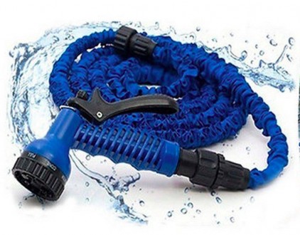 Садовый шланг для полива Xhose 22.5 Метра 75FT с распылителем X-Hose 22.5м Синий. Днепр. фото 1 Садовый шланг для полива Xhose 22.5 Метра 75FT с распылителем X-Hose 22.5м Синий. Днепр. фото 1