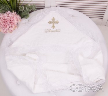 
Крестильное полотенце с натуральной полотенечной махры (100 % хлопок)
Цыет выши. . фото 1