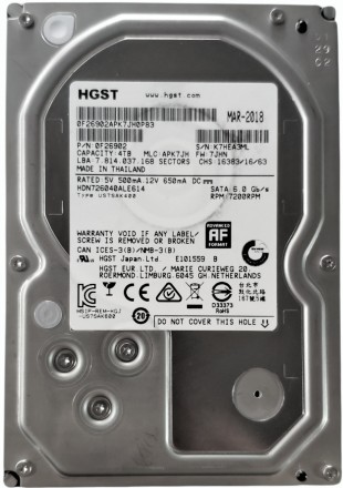 Жесткий диск HDD 4TB 7200rpm SATA III 3.5 Hitachi Deskstar NAS HDN726040ALE614 K. Київ. фото 1 Жесткий диск HDD 4TB 7200rpm SATA III 3.5 Hitachi Deskstar NAS HDN726040ALE614 K. Київ. фото 1