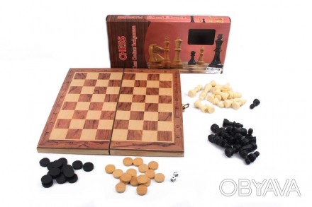Деревянные Шахматы S3031
Шахматы 3 в1 представляют собой комплект из трех игр: ш. . фото 1