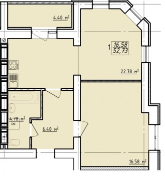 Продам 1-комнатную квартиру в новом жилом комплексе ЖК «Левада 2» на. . фото 4