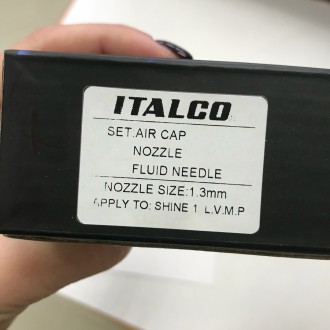 Сменный комплект форсунки 1,3мм для краскопультов Shine LVMP ITALCO NS-Shine-1.3. . фото 12