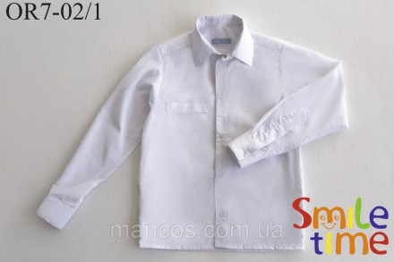 Белая рубашка для мальчика р.152.158 с длинным рукавом SmileTime 164. Кривой Рог. фото 1 Белая рубашка для мальчика р.152.158 с длинным рукавом SmileTime 164. Кривой Рог. фото 1