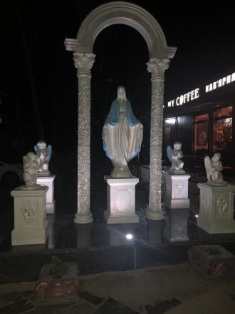 Скульптура Покрова Пресвятої Богородиці 
Висота -1,420м, вага 200кг. 
Переваги. . фото 4