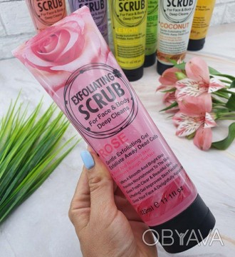 Гель - Скраб Exfoliating Scrub For Face & BodyDeep Cleanse Rose (Троянда), ml 32