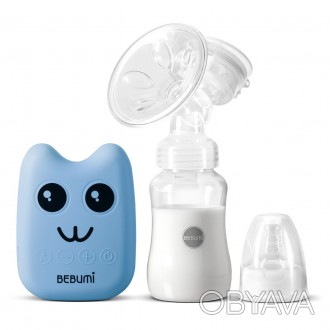 Електричний молоковідсмоктувач Bebumi BS Eco (B blue) з силіконовою соскоюЕлектр. . фото 1