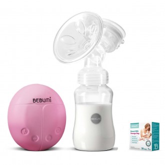 Електричний молоковідсмоктувач Bebumi BS Eco (A pink) з силіконовою соскою + пак. Конотоп. фото 1 Електричний молоковідсмоктувач Bebumi BS Eco (A pink) з силіконовою соскою + пак. Конотоп. фото 1
