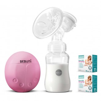 Електричний молоковідсмоктувач Bebumi BS Eco (A pink) з силіконовою соскою + пак. Конотоп. фото 1 Електричний молоковідсмоктувач Bebumi BS Eco (A pink) з силіконовою соскою + пак. Конотоп. фото 1