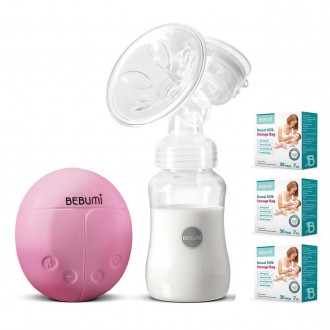 Електричний молоковідсмоктувач Bebumi BS Eco (A pink) з силіконовою соскою + пак. Конотоп. фото 1 Електричний молоковідсмоктувач Bebumi BS Eco (A pink) з силіконовою соскою + пак. Конотоп. фото 1