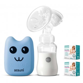 Електричний молоковідсмоктувач Bebumi BS Eco (B blue) з силіконовою соскою + пак. Конотоп. фото 1 Електричний молоковідсмоктувач Bebumi BS Eco (B blue) з силіконовою соскою + пак. Конотоп. фото 1