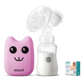 Електричний молоковідсмоктувач Bebumi BS Eco (B pink) з силіконовою соскою + пак. Конотоп. фото 1 Електричний молоковідсмоктувач Bebumi BS Eco (B pink) з силіконовою соскою + пак. Конотоп. фото 1