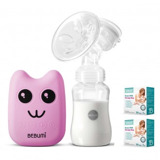 Електричний молоковідсмоктувач Bebumi BS Eco (B pink) з силіконовою соскою + пак. Конотоп. фото 1 Електричний молоковідсмоктувач Bebumi BS Eco (B pink) з силіконовою соскою + пак. Конотоп. фото 1