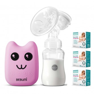 Електричний молоковідсмоктувач Bebumi BS Eco (B pink) з силіконовою соскою + пак. Конотоп. фото 1 Електричний молоковідсмоктувач Bebumi BS Eco (B pink) з силіконовою соскою + пак. Конотоп. фото 1