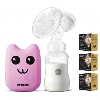 Електричний молоковідсмоктувач Bebumi BS Eco (B pink) з силіконовою соскою + пак. Конотоп. фото 1 Електричний молоковідсмоктувач Bebumi BS Eco (B pink) з силіконовою соскою + пак. Конотоп. фото 1