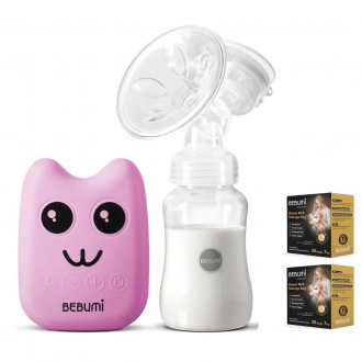 Електричний молоковідсмоктувач Bebumi BS Eco (B pink) з силіконовою соскою + пак. Конотоп. фото 1 Електричний молоковідсмоктувач Bebumi BS Eco (B pink) з силіконовою соскою + пак. Конотоп. фото 1