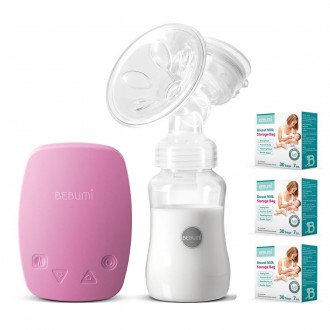 Електричний молоковідсмоктувач Bebumi BS Eco (C pink) з силіконовою соскою + пак. Конотоп. фото 1 Електричний молоковідсмоктувач Bebumi BS Eco (C pink) з силіконовою соскою + пак. Конотоп. фото 1