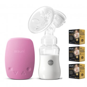 Електричний молоковідсмоктувач Bebumi BS Eco (C pink) з силіконовою соскою + пак. Конотоп. фото 1 Електричний молоковідсмоктувач Bebumi BS Eco (C pink) з силіконовою соскою + пак. Конотоп. фото 1