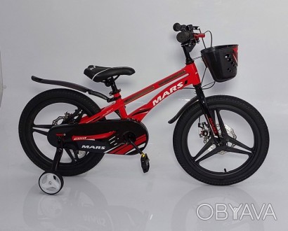 Детский двухколесный велосипед 18 дюймов MARS-3. . фото 1