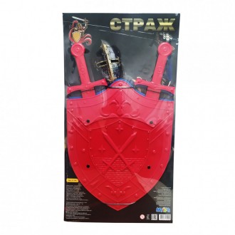 Игровой набор для мальчика 21234 Набор "Страж" Щит, 2 меча (Red). Киев. фото 1 Игровой набор для мальчика 21234 Набор "Страж" Щит, 2 меча (Red). Киев. фото 1