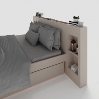 
Кровать с оганайзерами от мебельной фабрики WOSCO необходимый элемент интерьера. . фото 4