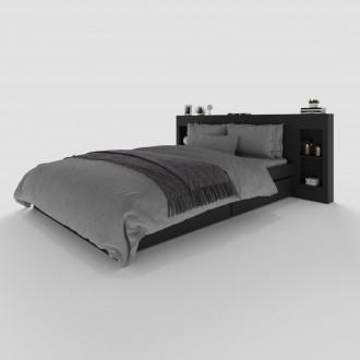 
Кровать с оганайзерами от мебельной фабрики WOSCO необходимый элемент интерьера. . фото 3