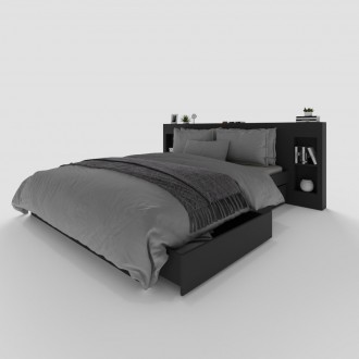 
Кровать с оганайзерами 1400 х 2000 от мебельной фабрики WOSCO необходимый элеме. . фото 2