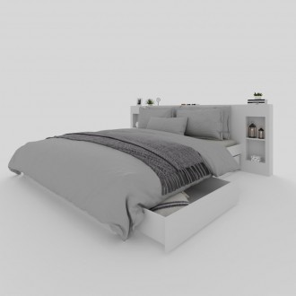 
Кровать с оганайзерами от мебельной фабрики WOSCO необходимый элемент интерьера. . фото 2