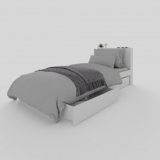 Односпальная кровать от мебельной фабрики WOSCO необходимый элемент интерьера дл. . фото 2