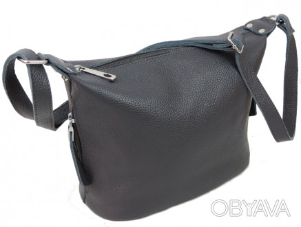 Женская кожаная сумка на плечо Borsacomoda, Украина серая 809.021
Компактная и у. . фото 1
