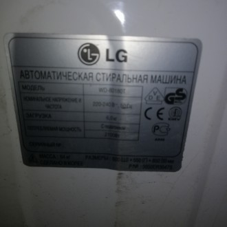 Продам бывший в употреблении стиральная машина автоматLG WD 801 80T.2100wat.6kg.. . фото 4