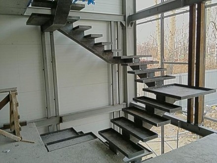 Сходи та перила на металокаркасній основі різних розмірів та дизайну.. . фото 9