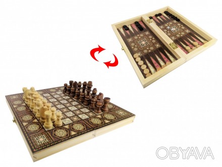 Настольная игра "Шахматы" 1680
Шахматы 1680EC деревянные в компактной коробке из. . фото 1