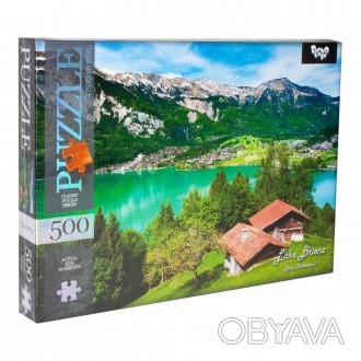 Пазл "Lake Brienz", упаковка - картонная коробка. Количество элементов: 500 шт. . . фото 1