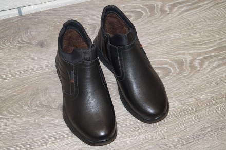 Модные зимние ботинки чёрного цвета. 

Ботинки пошиты из качественной искусств. . фото 6