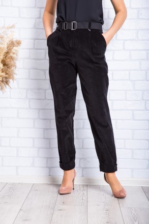 
Стильные женские брюки черного цвета, производство Турция. Покрой прямой, на та. . фото 2